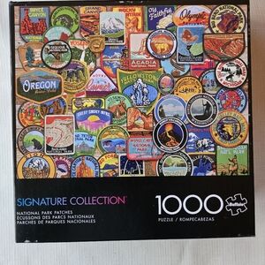 Buffalo Signature Collection National Park Patches 1000 Pc Puzzle - Multicolor
